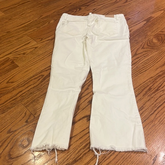 PAIGE Woman’s White Colette Crop Flare Jeans Size 28 - Picture 4 of 6